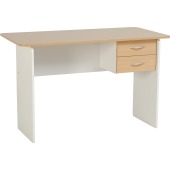 Jenny 2 Drawer Desk Beech/White